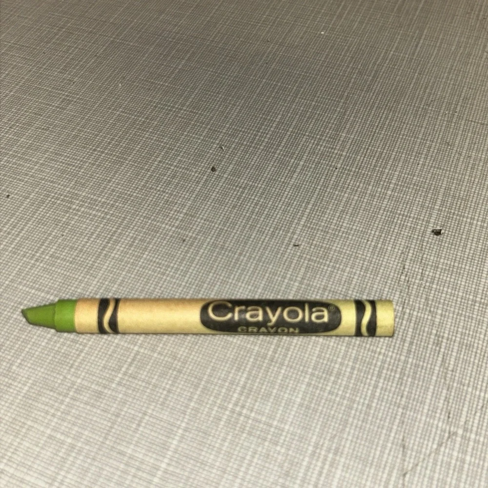 Crayola Crayon - Yellow Green - Binney & Smith Retired Color Vintage